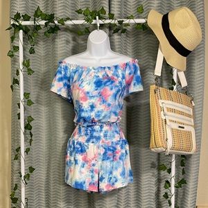 Tie-Dye Short & Blouse Set